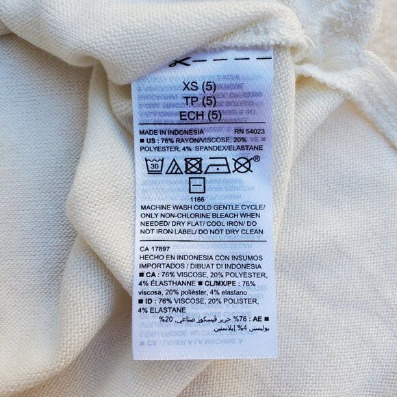 Old Navy cream colored bell sleeve shirt - Picture 7 of 8